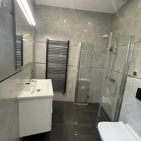 Navy Blue Z Tarasem Apartment